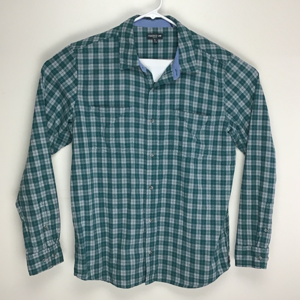 Toad & Co Flannagan mens long sleeve button up shirt XL